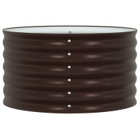 Produktbild för Höjd bädd Brun 80 x 80 x 44 cm Stål
