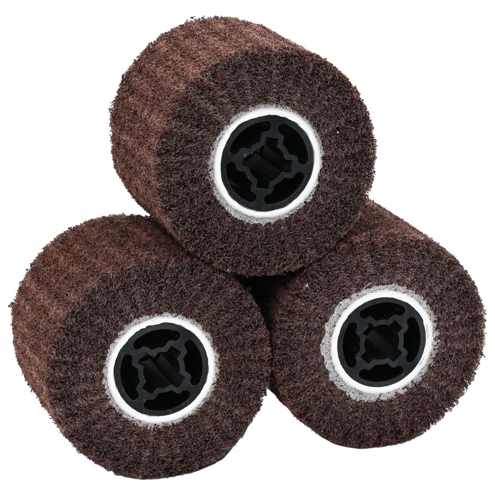 Produktbild för Sandskivor 3 pcs Brun 12 x 12 x 10 cm Syntetisk fiber