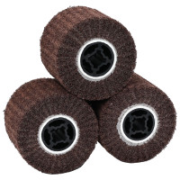 Produktbild för Sandskivor 3 pcs Brun 12 x 12 x 10 cm Syntetisk fiber