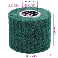 Produktbild för Sandskivor 3 pcs Grön 12 x 12 x 10 cm Syntetisk fiber
