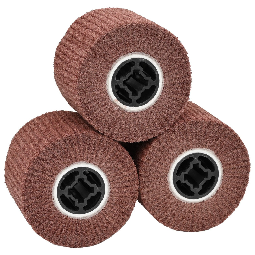 Produktbild för Sandskivor 3 pcs Brun 12 x 12 x 10 cm Syntetisk fiber