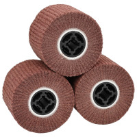 Produktbild för Sandskivor 3 pcs Brun 12 x 12 x 10 cm Syntetisk fiber