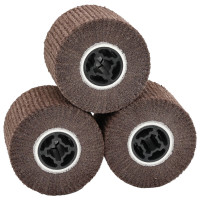 Produktbild för Sandskivor 3 pcs Brun 12 x 12 x 10 cm Syntetisk fiber