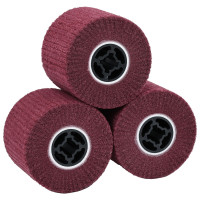 Produktbild för Sandskivor 3 pcs Röd 12 x 12 x 10 cm Syntetisk fiber