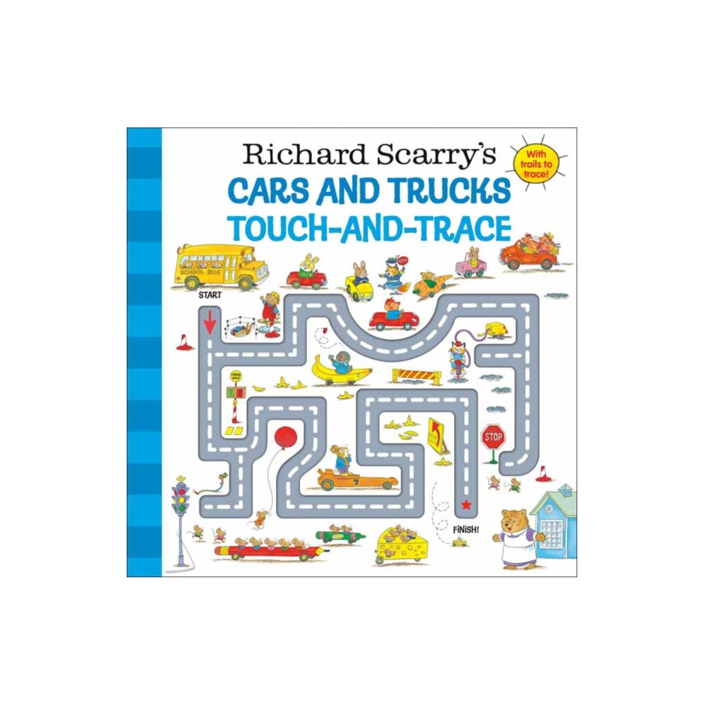 Produktbild för Richard Scarry's Cars and Trucks Touch-and-Trace (bok, board book, eng)