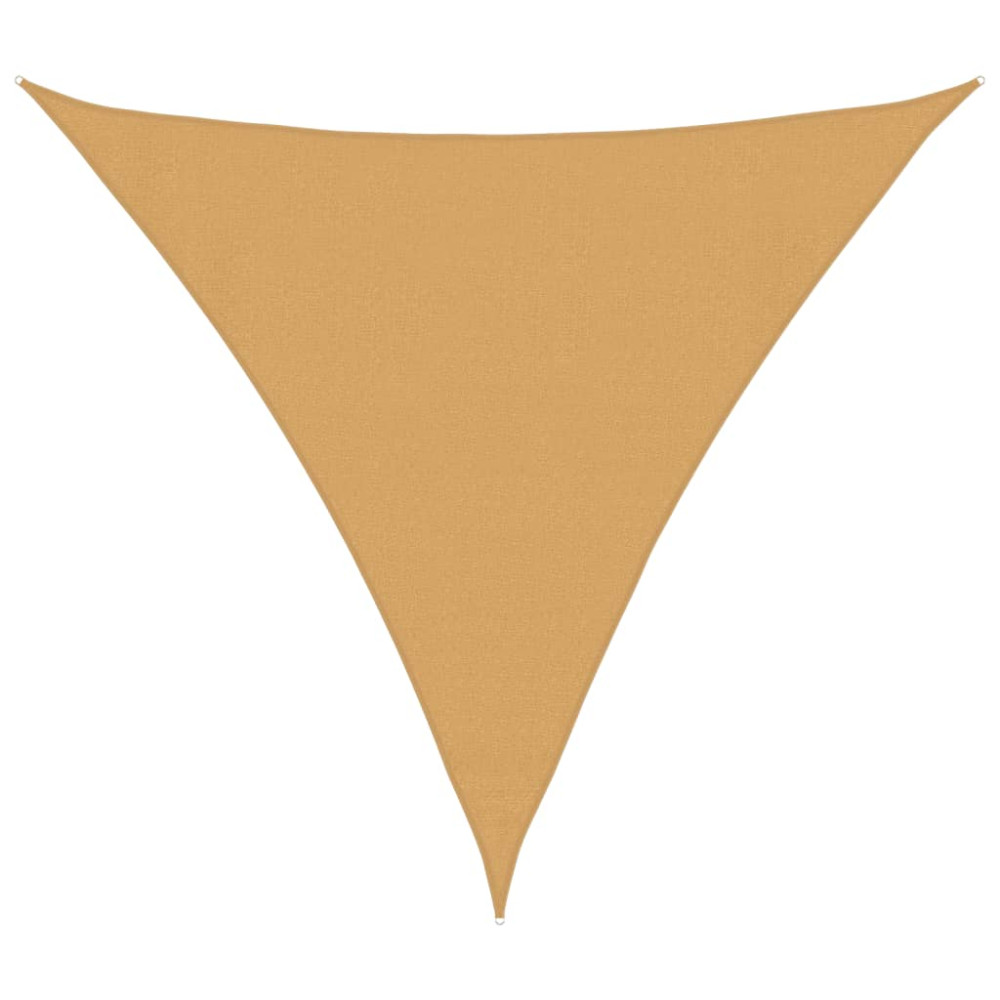 Produktbild för Solsegel 160 g/m² triangulär sand 3,6x3,6x3,6 m HDPE