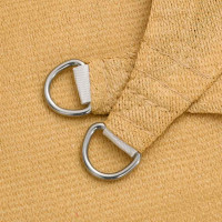 Produktbild för Solsegel 160 g/m² triangulär sand 3,6x3,6x3,6 m HDPE