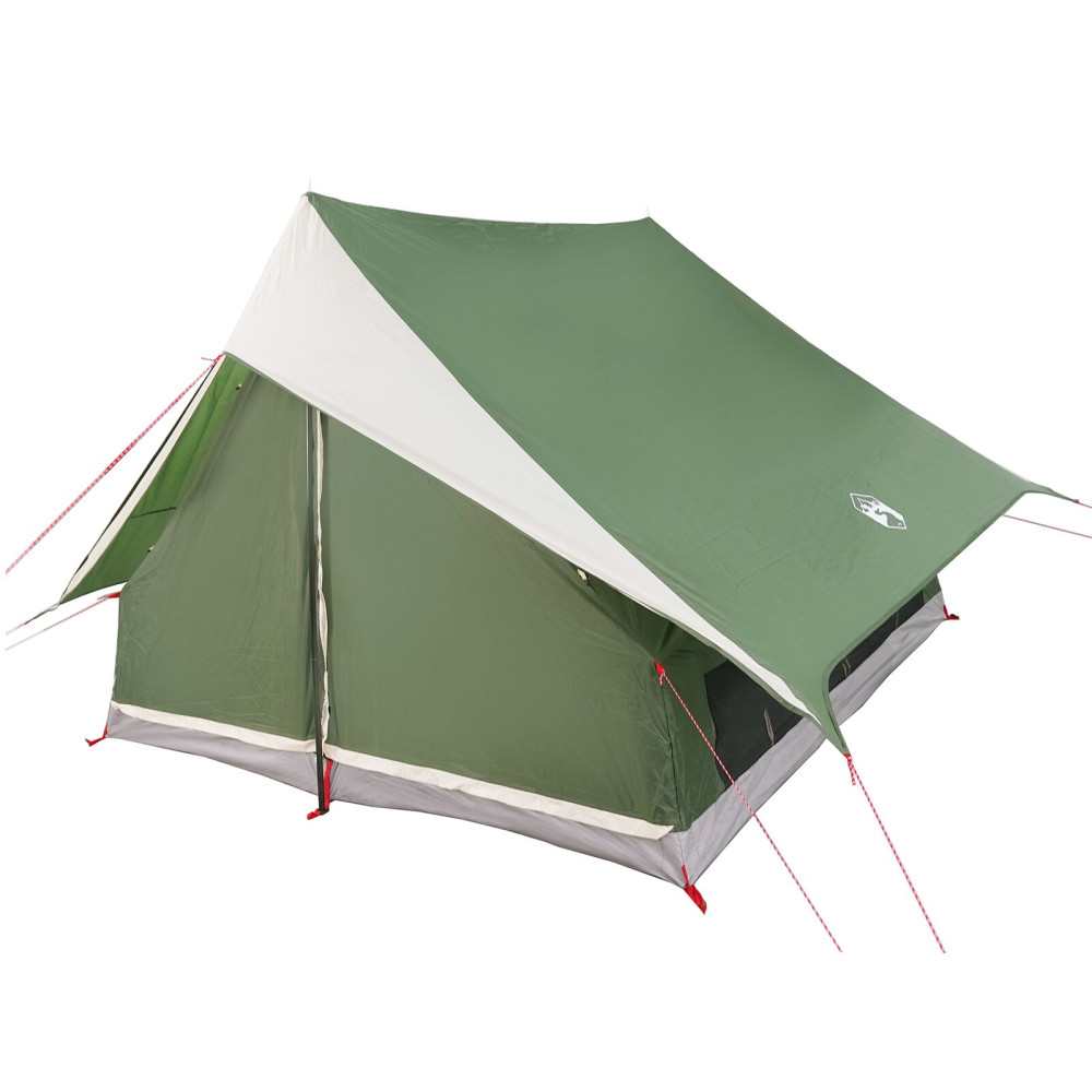Produktbild för Familjetält med tak Grön och Vit 256 x 256 x 185 cm