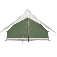 Produktbild för Familjetält med tak Grön och Vit 256 x 256 x 185 cm