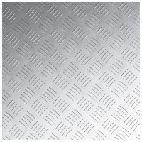 Produktbild för Trappsteg Fyrkantig 4 pcs Silver 50 x 50 cm Aluminium