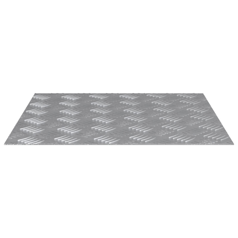 Produktbild för Trappsteg Fyrkantig 4 pcs Silver 50 x 50 cm Aluminium