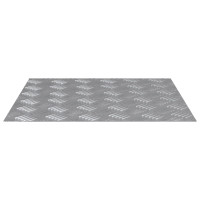Produktbild för Trappsteg Fyrkantig 4 pcs Silver 50 x 50 cm Aluminium
