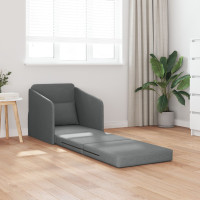 Produktbild för Soffsäng Mörkgrå 65 x 80 x 83 cm tyg