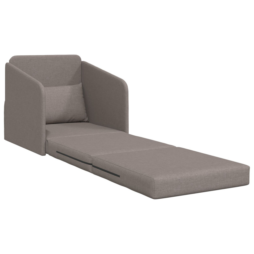 Produktbild för Soffsäng Taupe 65 x 80 x 83 cm tyg