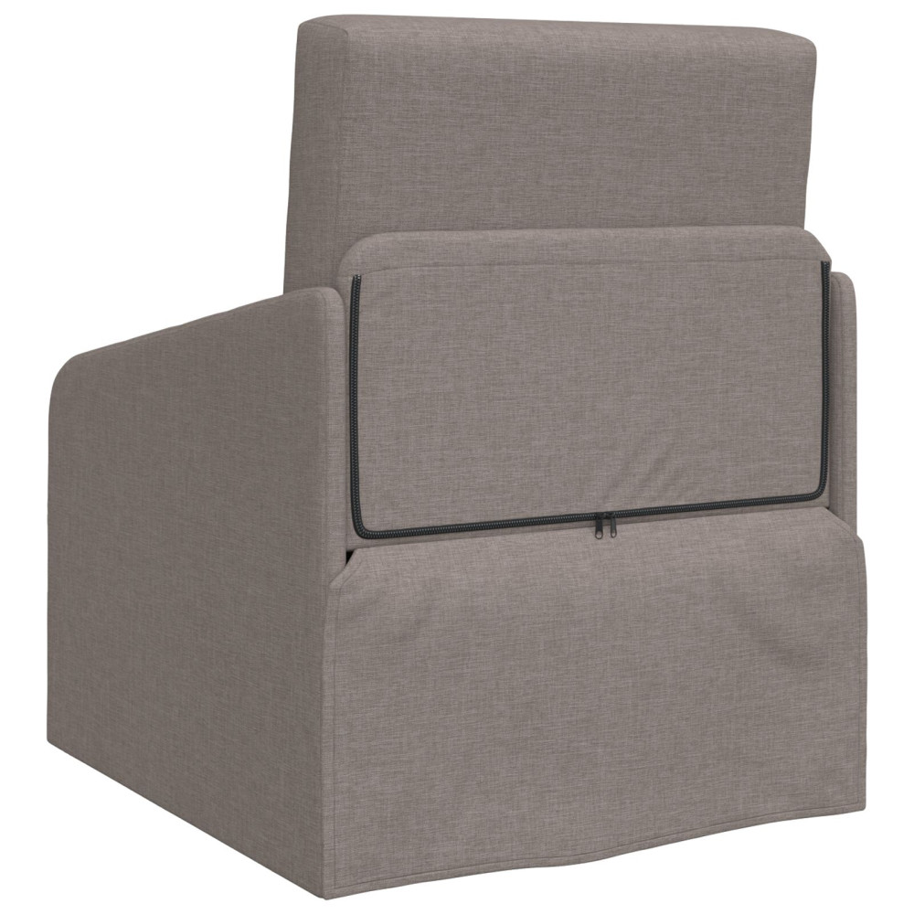 Produktbild för Soffsäng Taupe 65 x 80 x 83 cm tyg