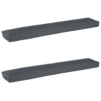 Produktbild för Pallkuddset 2 pcs Antracit 200 x 40 x 8 cm Oxford Tyg
