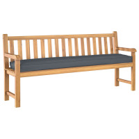 Produktbild för Pallkuddset 2 pcs Antracit 200 x 40 x 8 cm Oxford Tyg