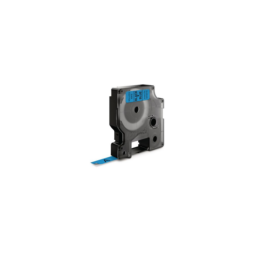 Produktbild för Tape DYMO D1 9mm svart på blå