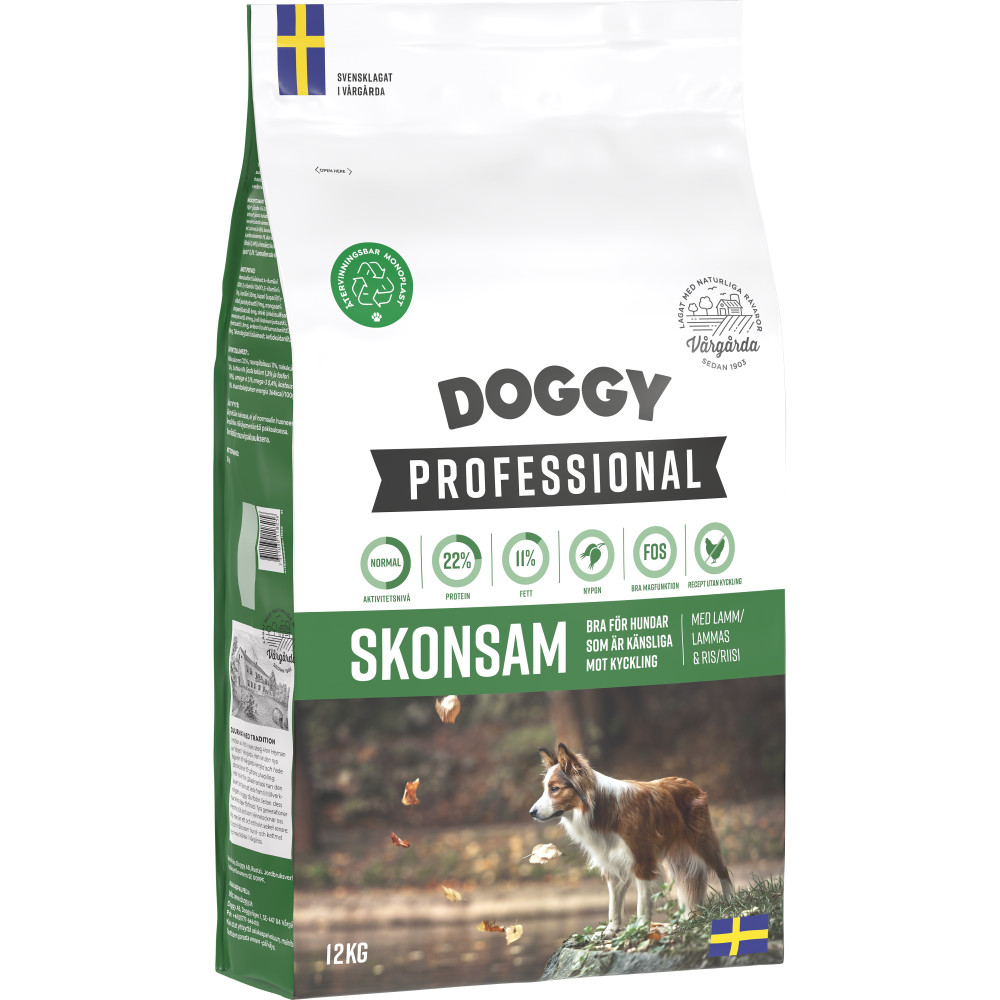 Produktbild för Skonsam Hundfoder 12kg