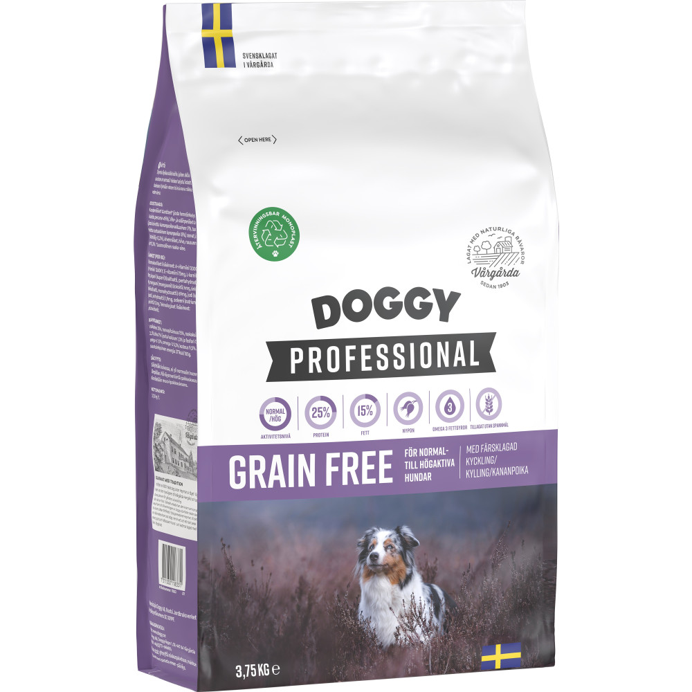 Produktbild för Grain Free Hundfoder 3,75kg