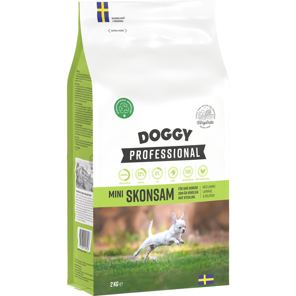 Produktbild för Mini Skonsam Hundfoder 2kg