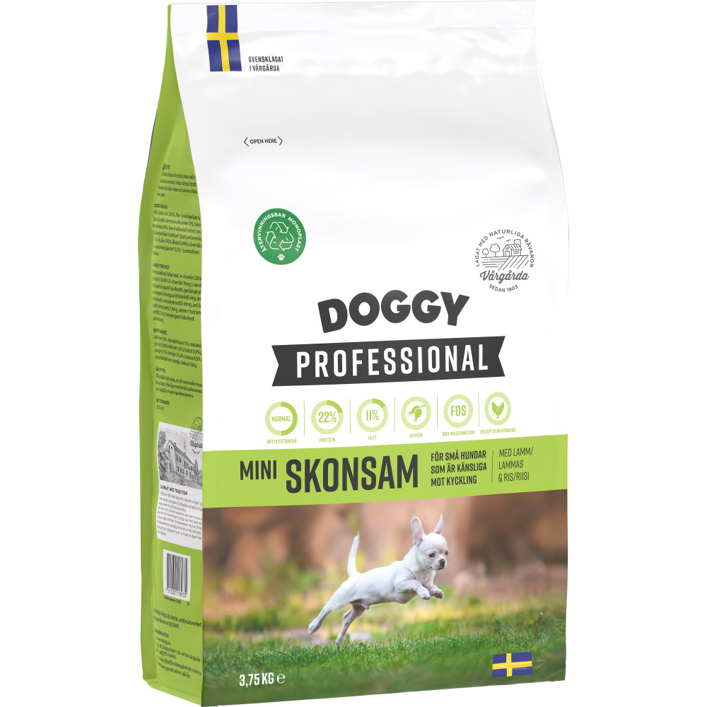 Produktbild för Mini Skonsam Hundfoder 3,75kg