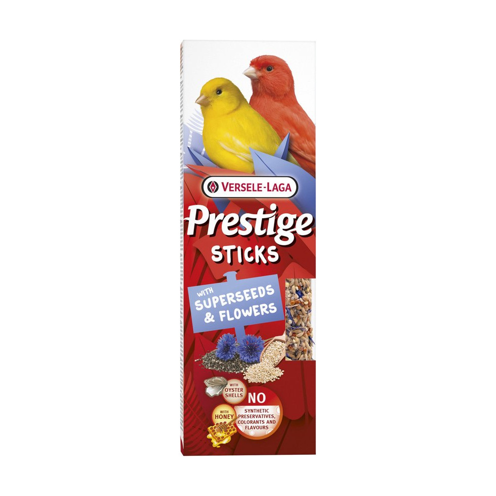 Produktbild för Prestige Sticks Canaries Superseeds & Flowers 2p