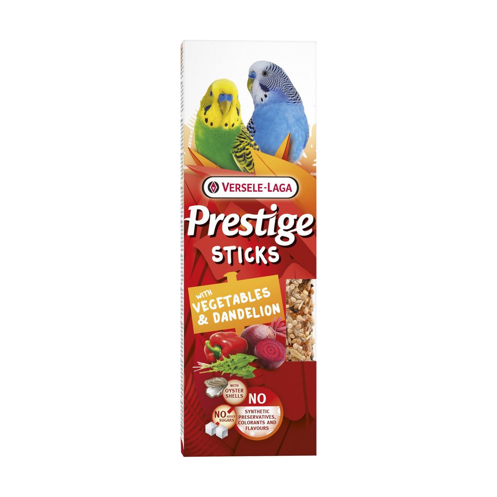 Produktbild för Prestige Sticks Small Parakeets Veg & Dandelion 2p