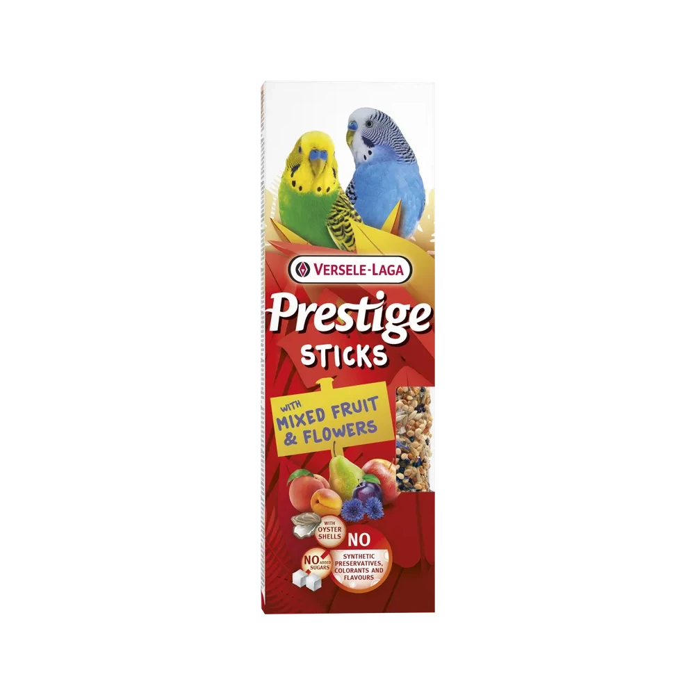 Produktbild för Prestige Sticks Small Parakeets Fruit & Flowers 2p