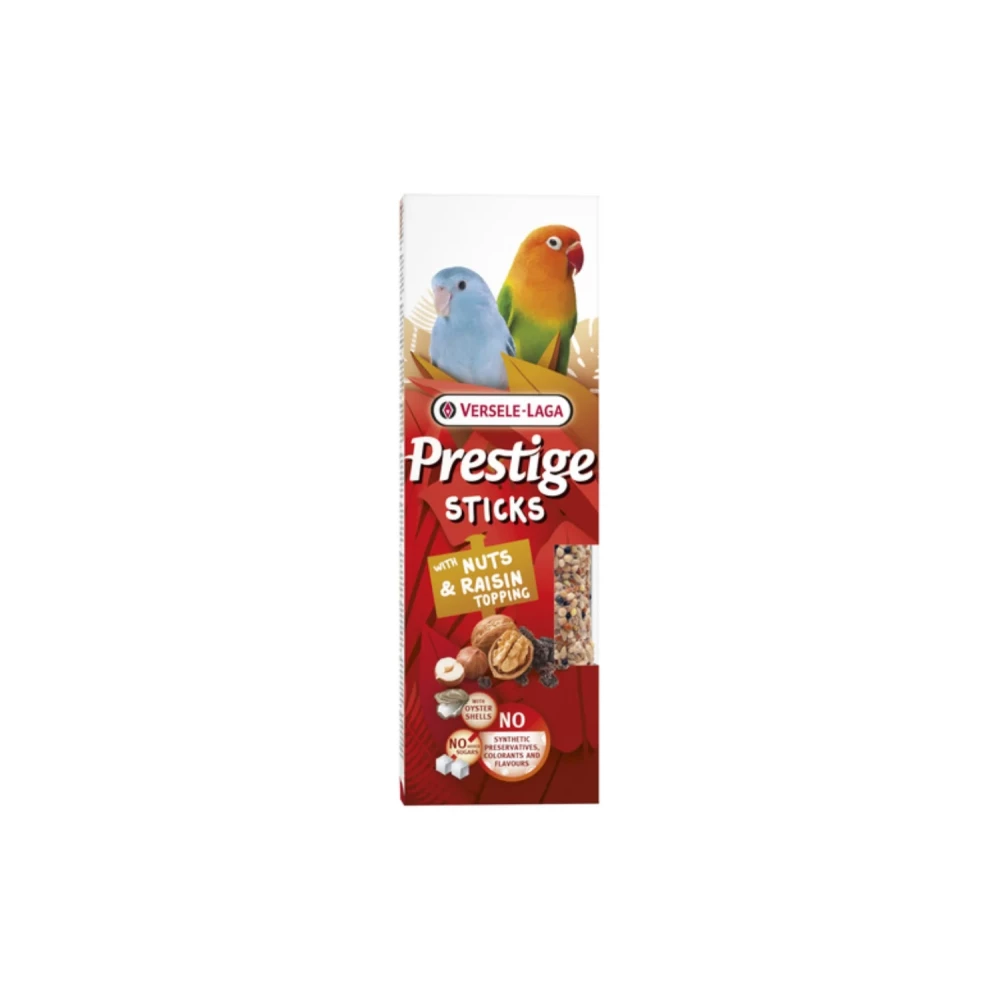 Produktbild för Prestige Sticks Small Parrots Nuts & Raisin 2p