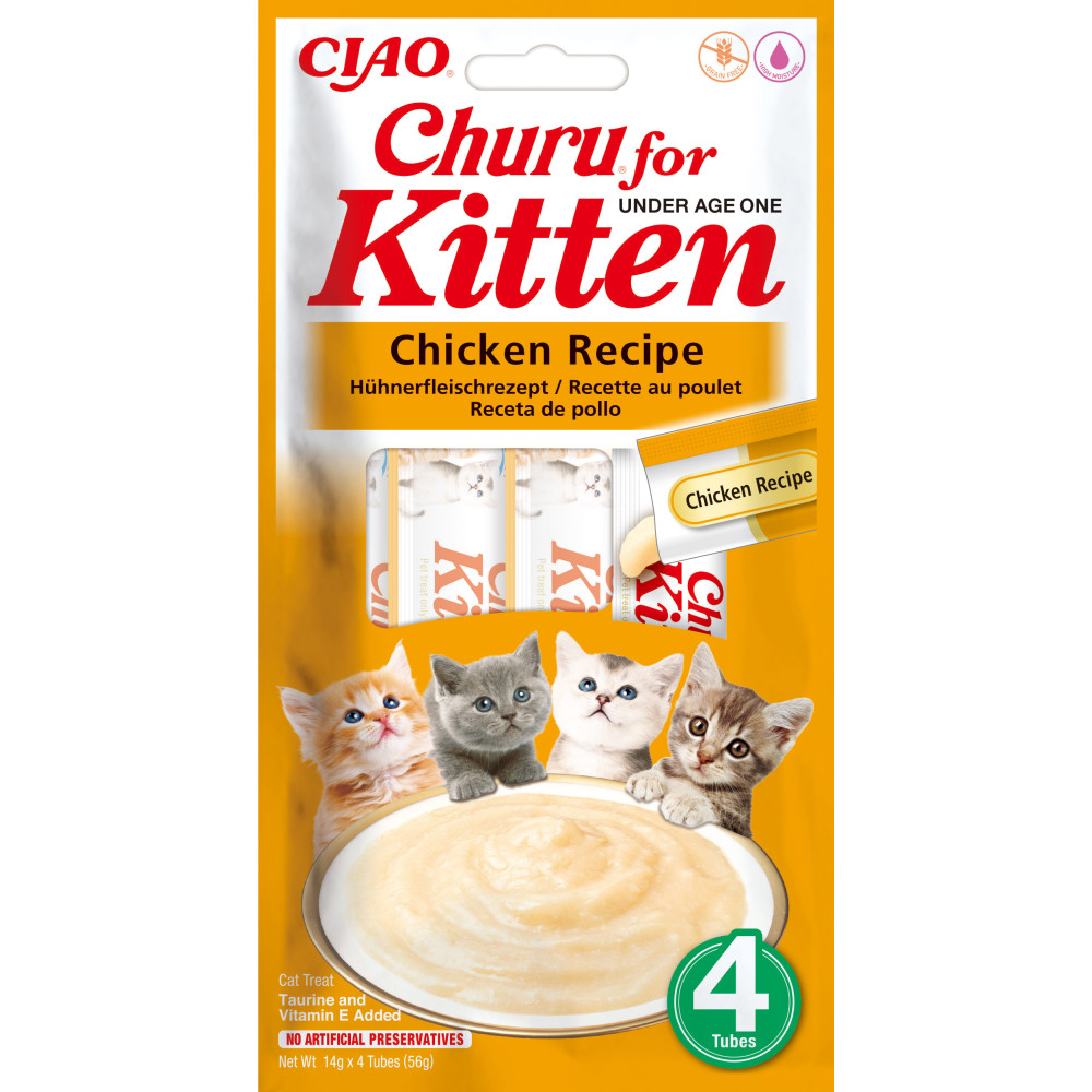 Produktbild för Cat Kitten Chicken 4x14g