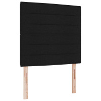 Produktbild för Huvudgavel Svart 100 cm tyg