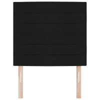Produktbild för Huvudgavel Svart 100 cm tyg