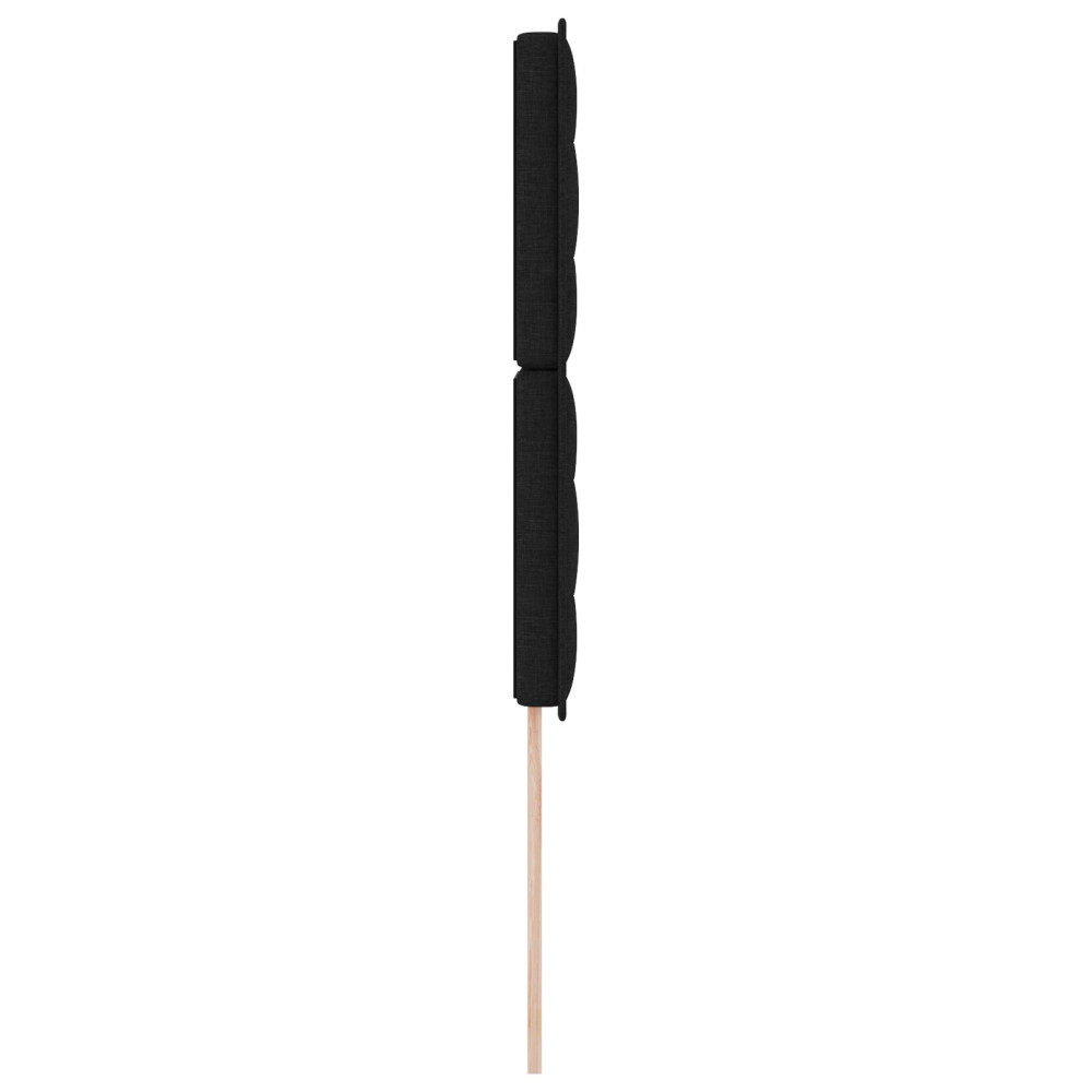Produktbild för Huvudgavel Svart 100 cm tyg