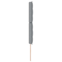Produktbild för Huvudgavel Ljusgrå 144 cm tyg