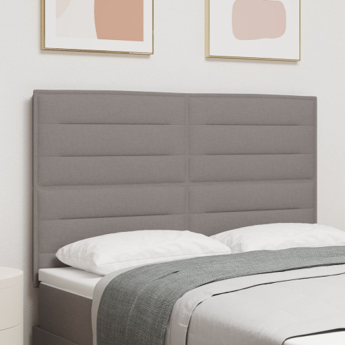 vidaXL Huvudgavel Taupe 144 cm tyg