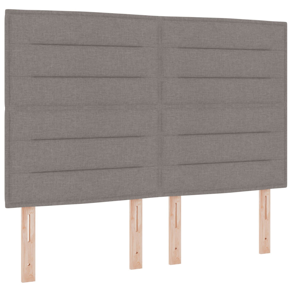 Produktbild för Huvudgavel Taupe 144 cm tyg