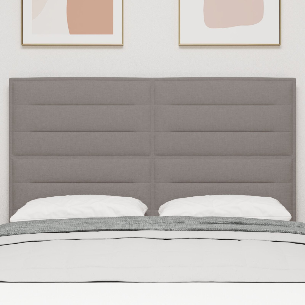 Produktbild för Huvudgavel Taupe 144 cm tyg