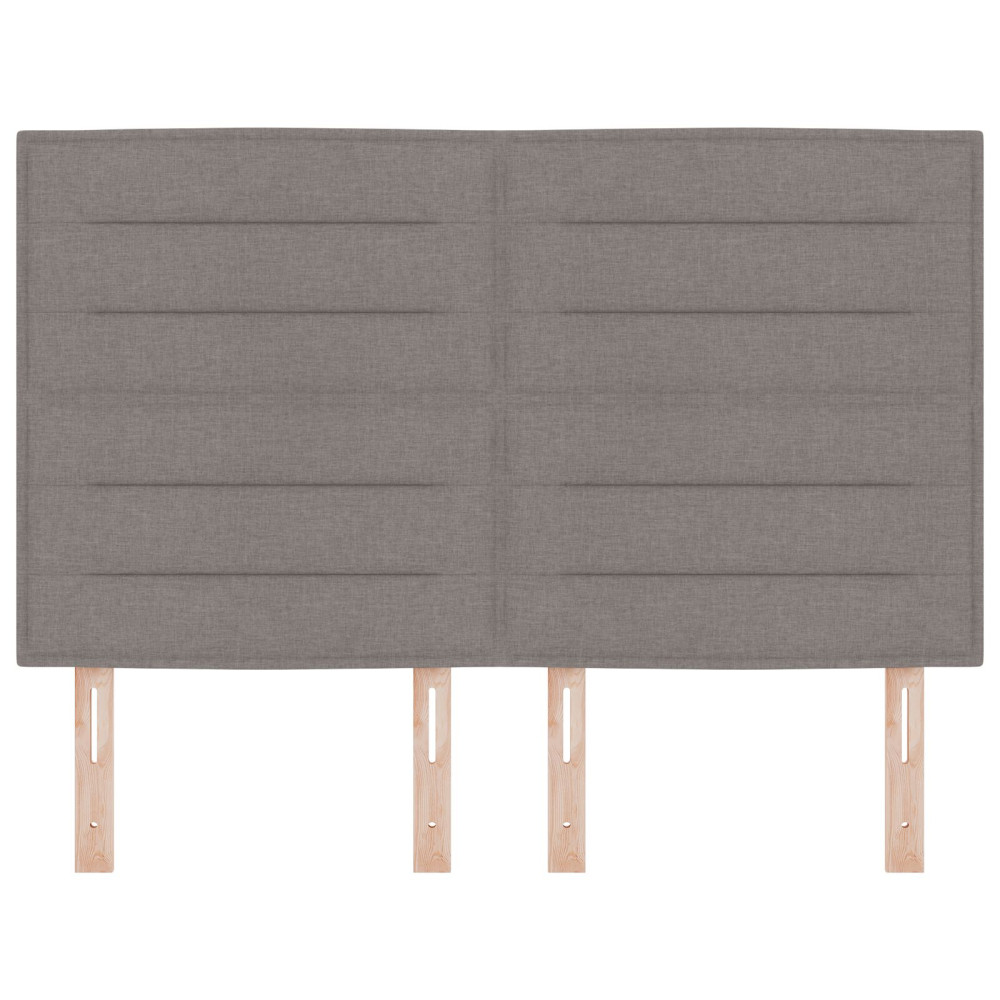Produktbild för Huvudgavel Taupe 144 cm tyg