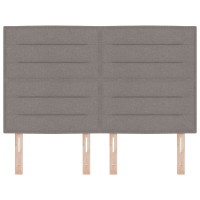 Produktbild för Huvudgavel Taupe 144 cm tyg