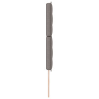 Produktbild för Huvudgavel Taupe 144 cm tyg