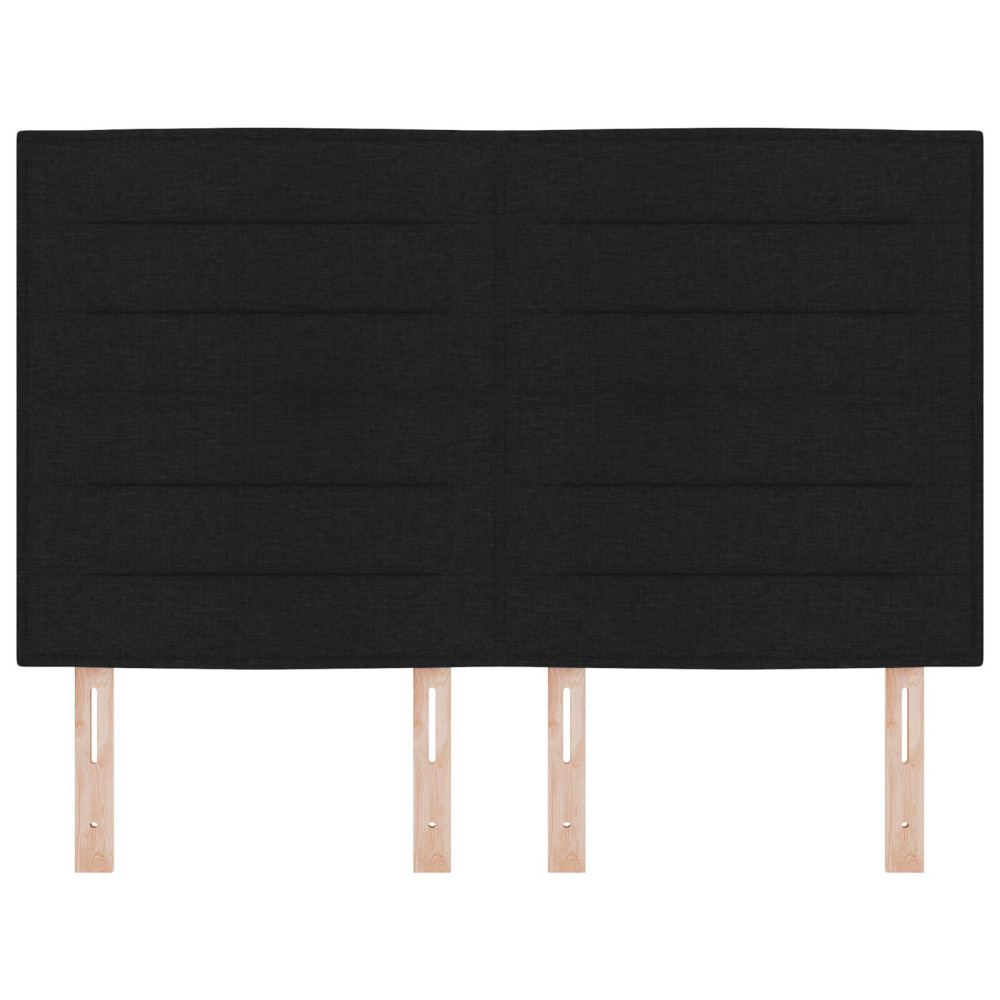 Produktbild för Huvudgavel Svart 160 cm tyg