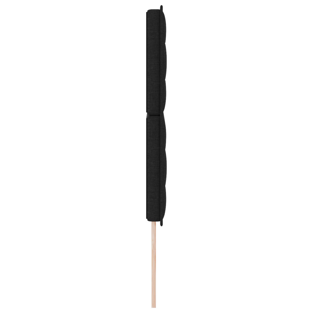 Produktbild för Huvudgavel Svart 160 cm tyg