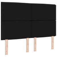 Produktbild för Huvudgavel Svart 160 cm tyg