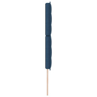 Produktbild för Huvudgavel Blå 180 cm tyg