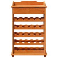 Produktbild för Vinställ Brun 58 x 28 x 90 cm Massiv furu