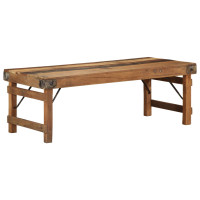 Produktbild för Kaffeebord Brun 110 x 55 x 40 cm Solid återvunnen trä