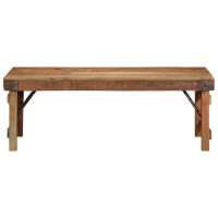 Produktbild för Kaffeebord Brun 110 x 55 x 40 cm Solid återvunnen trä