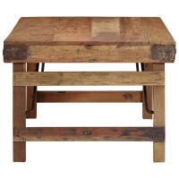 Produktbild för Kaffeebord Brun 110 x 55 x 40 cm Solid återvunnen trä