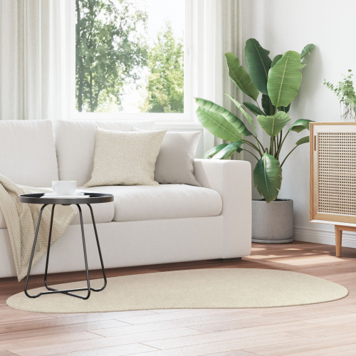 vidaXL Områdesmattor HUARTE Beige 120 x 170 cm Polyester